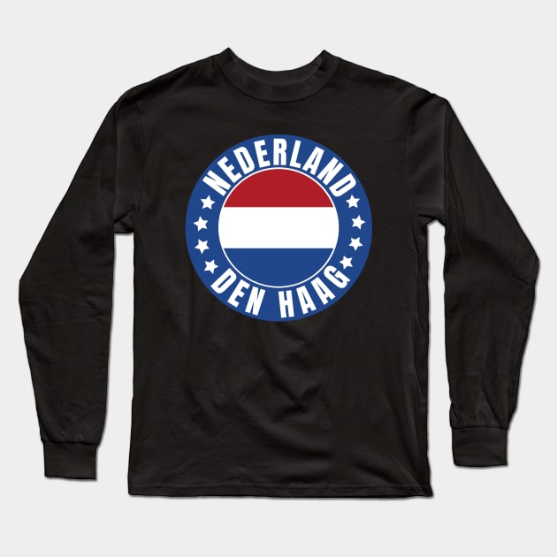 Den Haag Nederland Long Sleeve T-Shirt by footballomatic